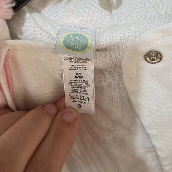Little Me Baby Girls Pink Sherpa Snowsuit Bunting 6-9 Months – NWT Winter One Pi - Picture 8 of 12